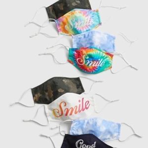 Gap kids & Adult face mask pack of 8 graphic desig